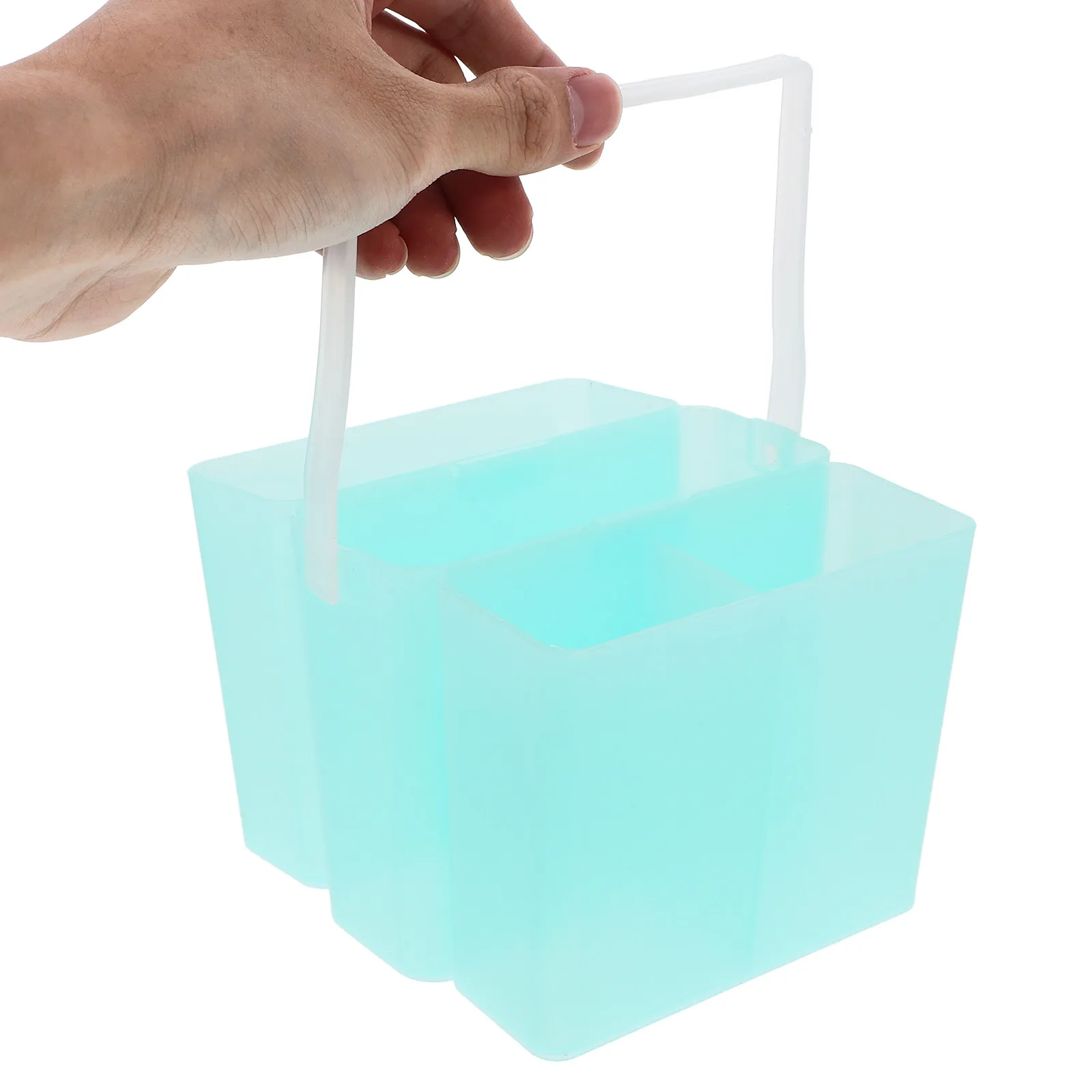 3-in-1 휴대용 페인트 브러쉬 세척기 컵 수채화 브러쉬 세척 버킷 미술용품 그린