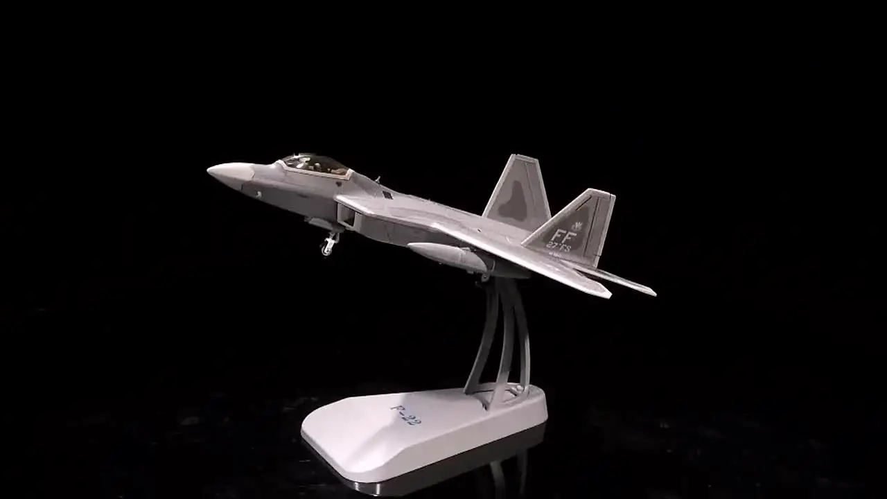 米軍空軍ダイキャスト金属飛行機モデル、F-22、f22ラプターファイター