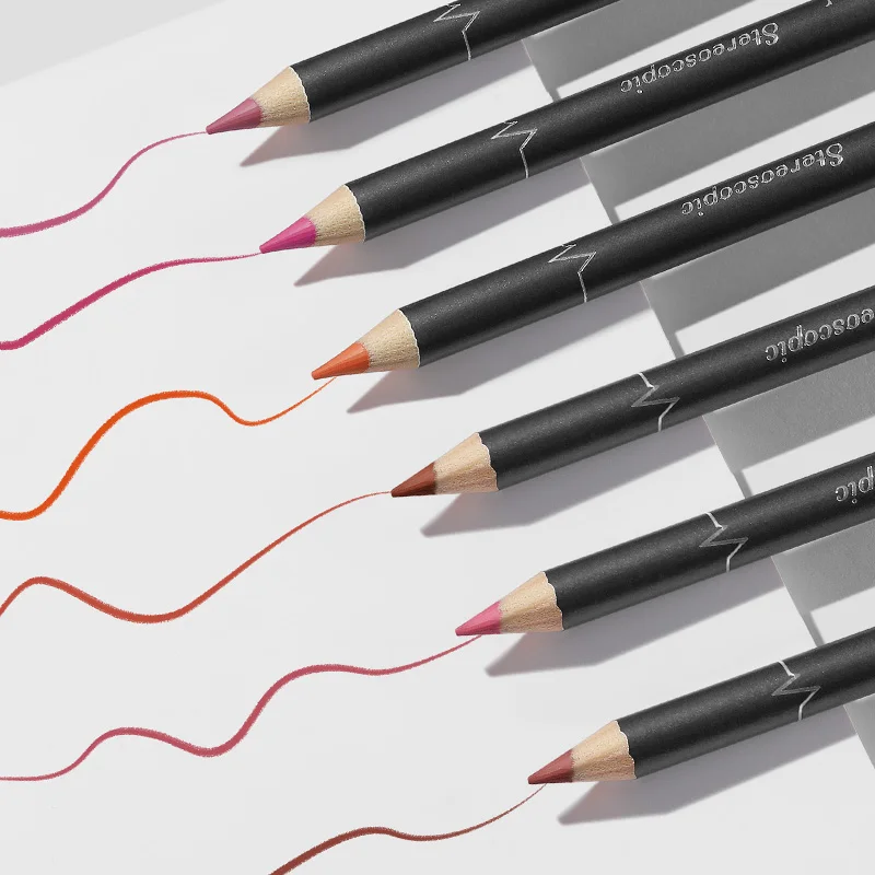 Pudaier Matte Lipstick Pen Waterproof Hook 12 Colors Lip Liner Pencil Long-Lasting Makeup for Lips