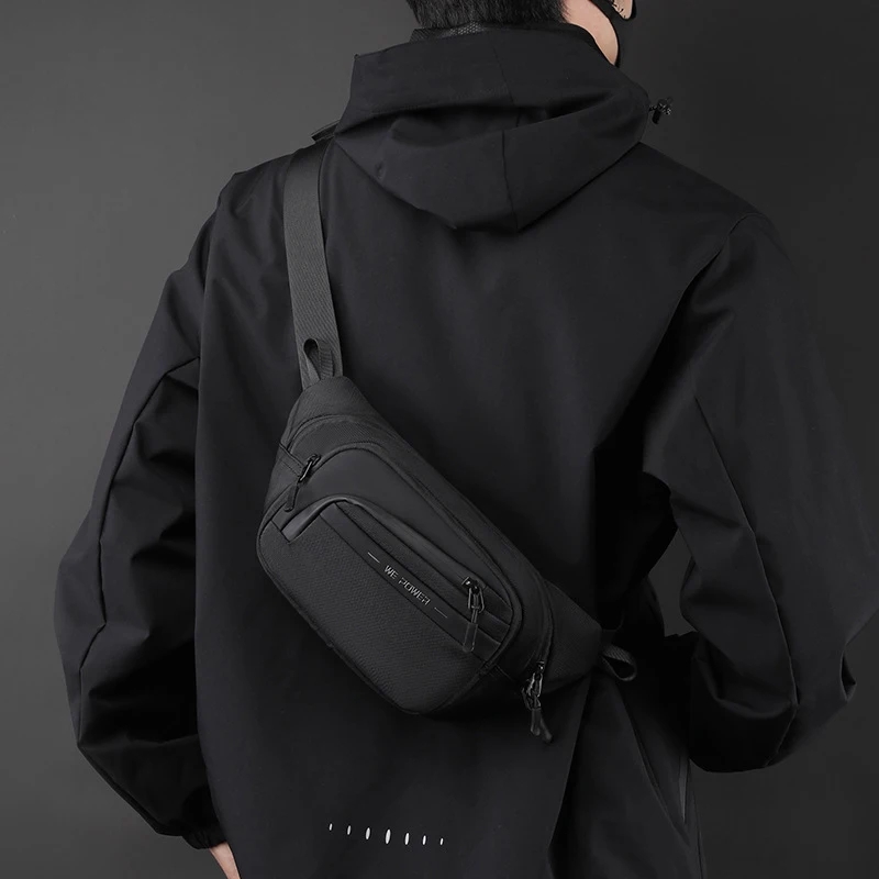 

Men Molle Shoulder Bag Anti-Theft Oxford Daily Messenger Bag Adjustable Multifunctional Portable Lightweight For Hiking Travel