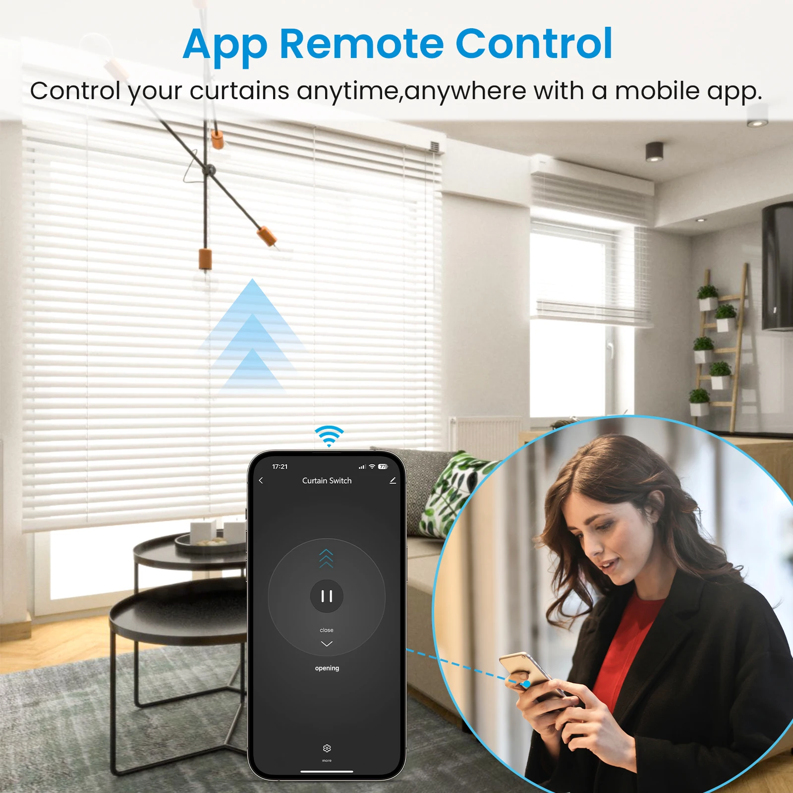 Tuya Smart Life EU WiFi Roller Shutter Curtain Switch for