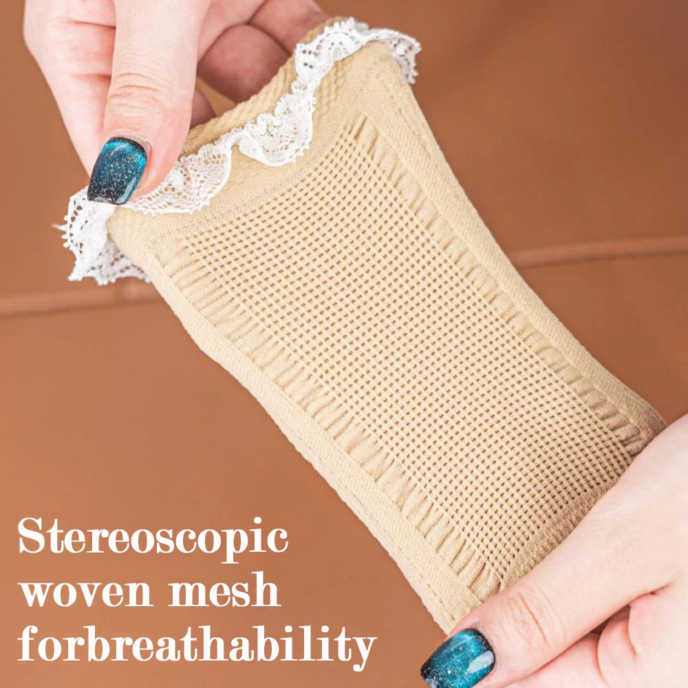 Silicone Foot Heel Moisturizing Socks With Lace Softening Calluses Cracked Heels Socks Foot Care Supplies