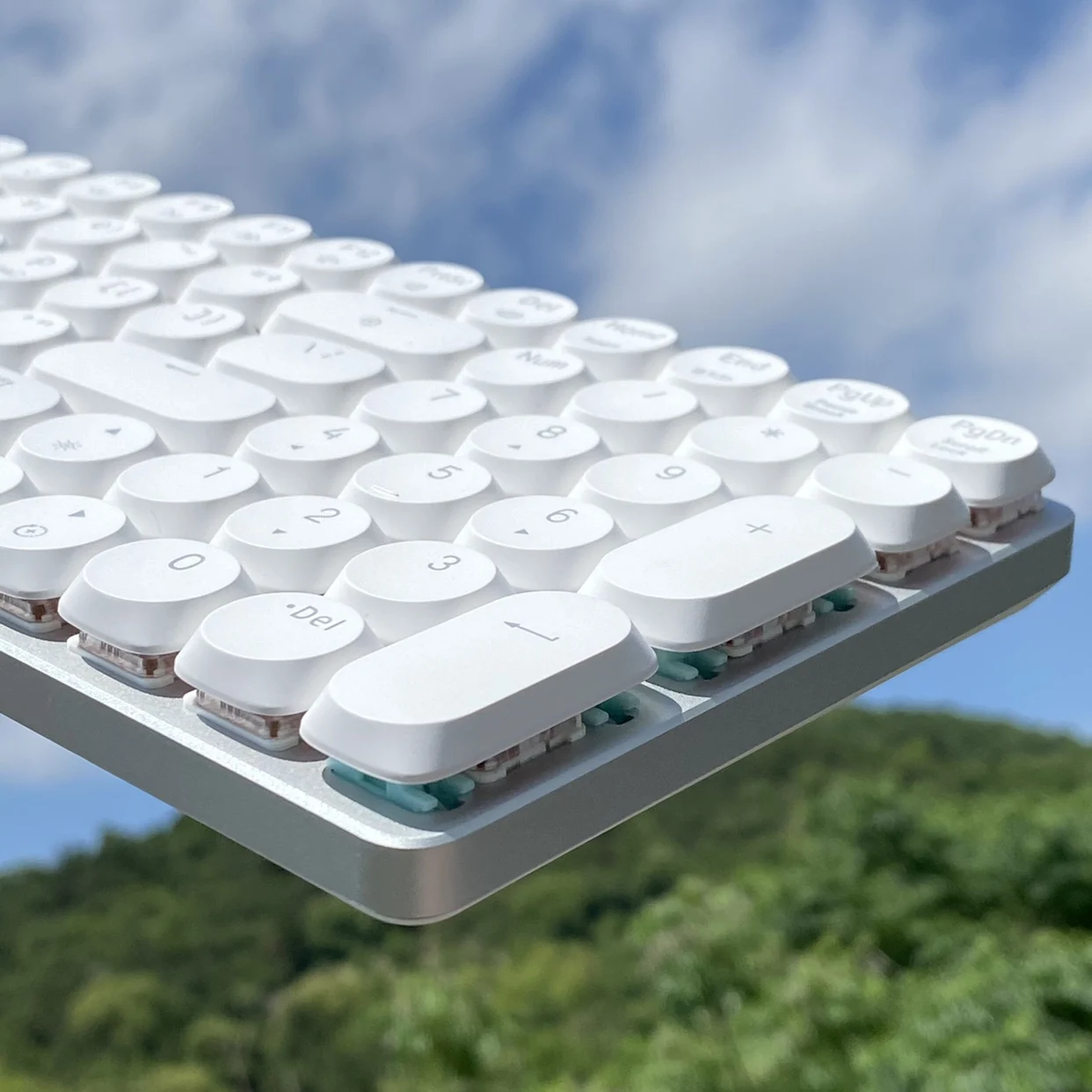 ECHOME-Teclado Mecânico Sem Fio, Ultra Fino, Perfil