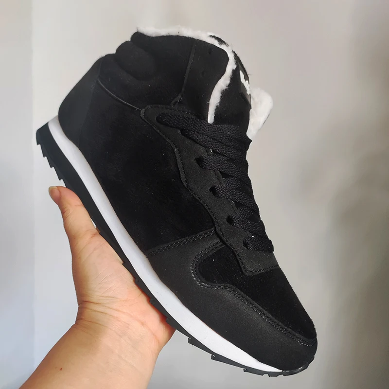 Men boots Men's Winter Shoes Fashion Snow Boots Shoes Plus Size Winter Sneakers Ankle Men Boots Black Blue Footwear