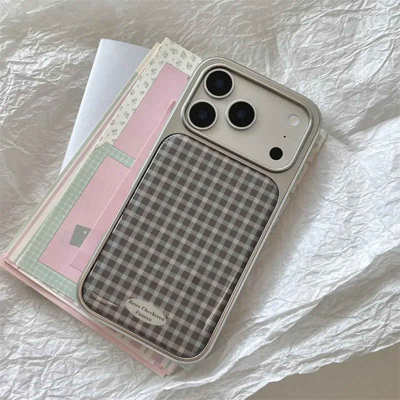 Sleek Grey Electroplated Drip Glue Phone Case - Modern Y2K Design Cover