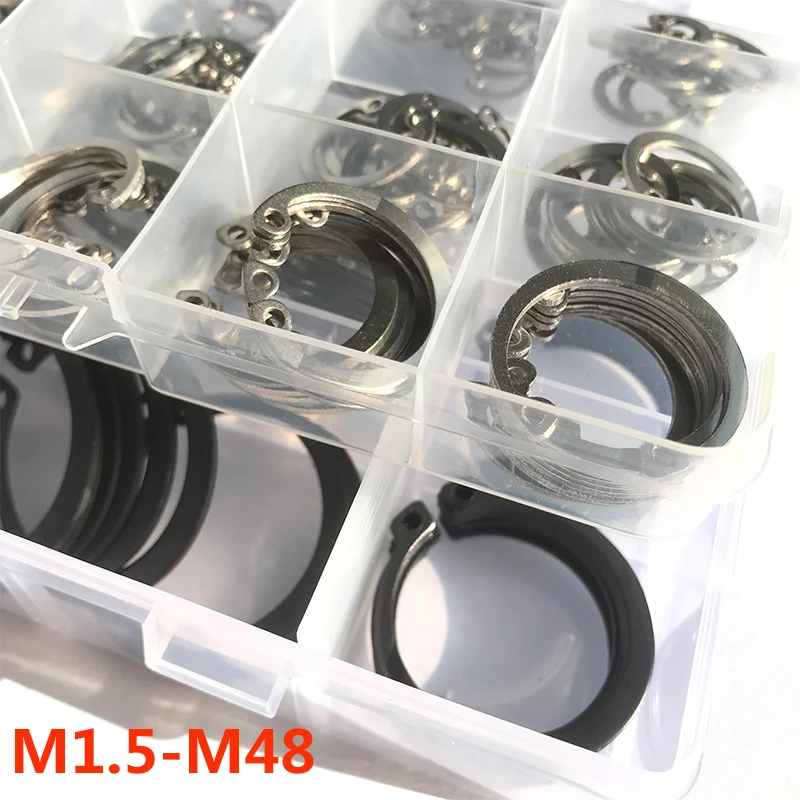 CClipStainlessSteelBlackSteelCTypeInternalCirclipRetaining