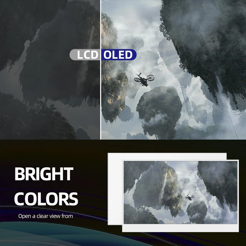 15.6 ġ OLED 4K ʰȭ ޴ ÷, C Ÿ HDMI ȣȯ PS4PRO Xbox ġ Ʈ ܺ  ÷