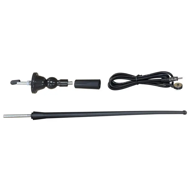 

Auto Radio Antenna Black Universal FM Signals Antenna DC12-24V Vehicle Radio Antenna Replacement For Car Internal Copper Coil