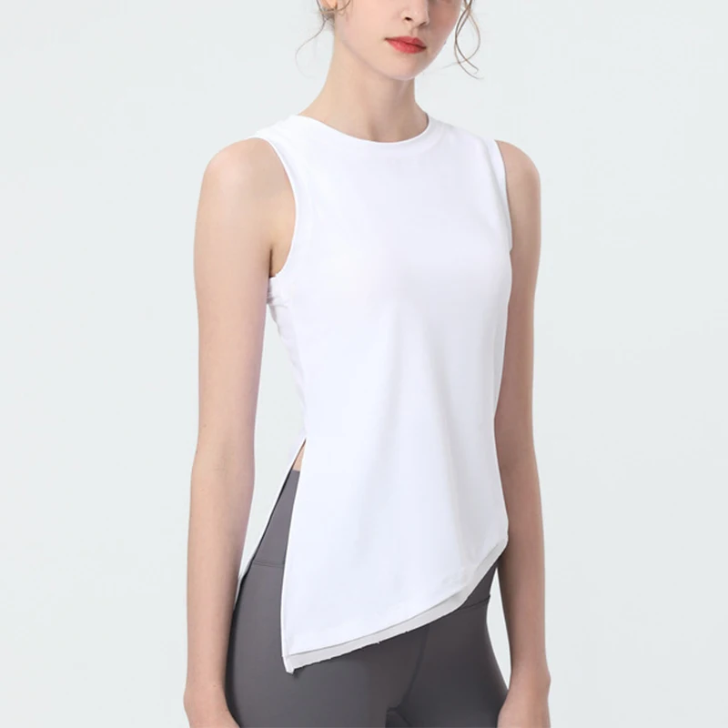 Womens Clothing Yoga Tank Top Breathable T-shirt Outdoor Jogging Tennis Female Gym Sports Top Leisure Fitness Vest vest smock