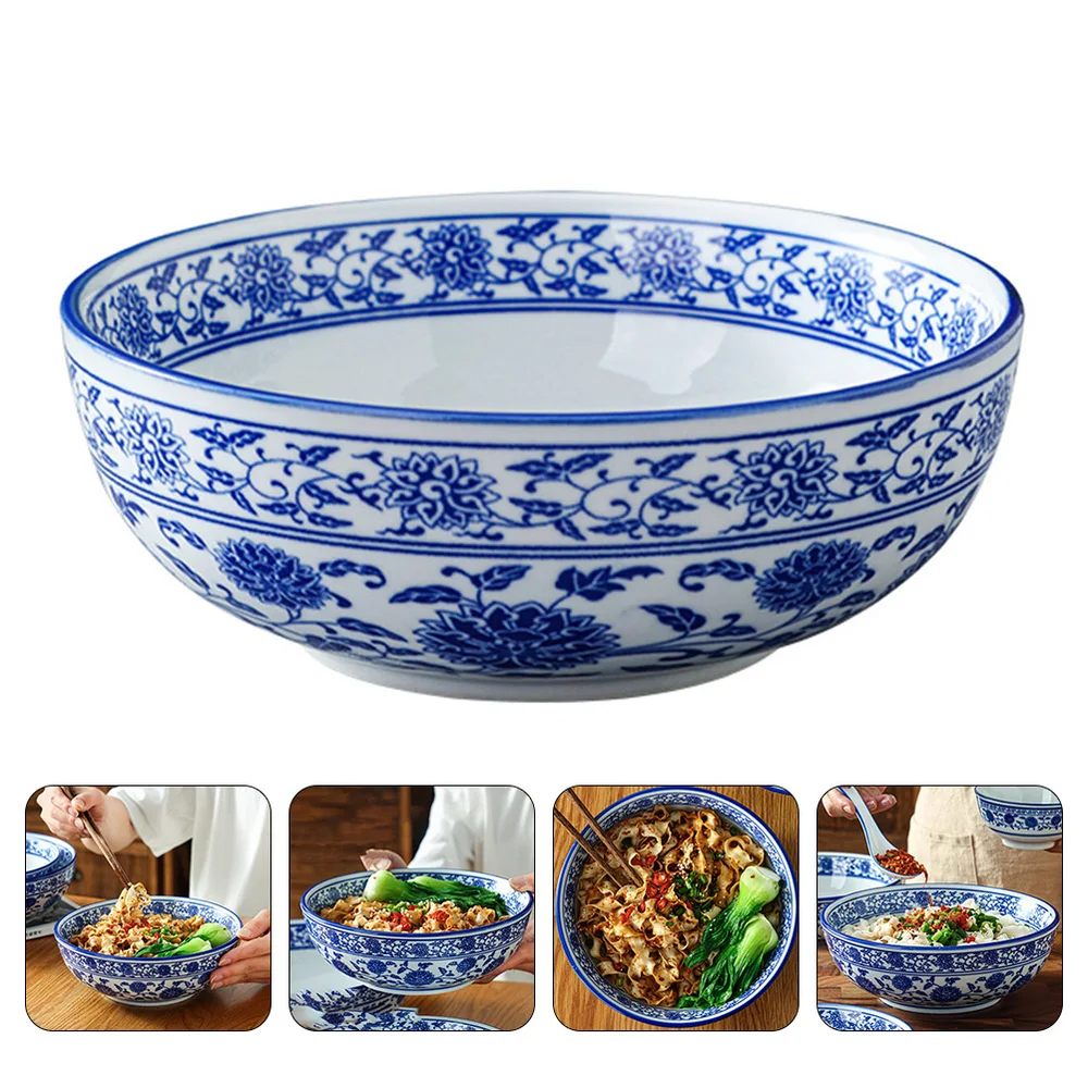 Description Picture 3 of itemChinese Ceramic Bowl Blue And White Noodles Soup Bowl