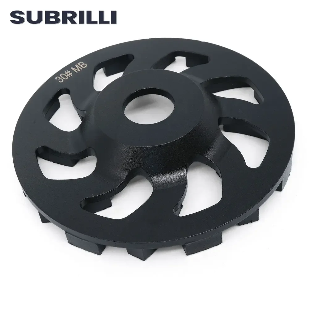 5" Diamond Sintered Grinding Cup Wheels Bowl Shape 125mm Sanding Disc Segment 30# Grit Medium Bond For Concrete Granite Stone