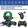 2.4g Radio Remote Control Tank Four-wheel Drive Tracked Soft Bullet Shooting Toy Control Car Tank Control Gesture Multiplayer 2