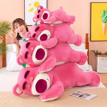 Disney 30cm Story Lotso Cute Bear Strawberry Sofa Plush Pillow Stuffed Toys Children Girls Friends Festivals Birthday Gift 2