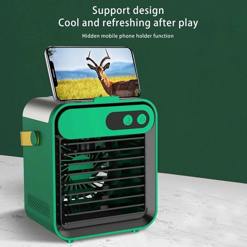 

New Mini Air Conditioning Portable Air Conditioner USB Charge Water Cooling Fan Outdoor Summer Air Cooler Humidification Home