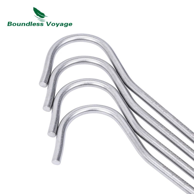 Tent pegs camping tent accessories camping tent fasteners Titanium alloy Tent Pegs Camping Hiking Climbing Ultralight Nail Stakes