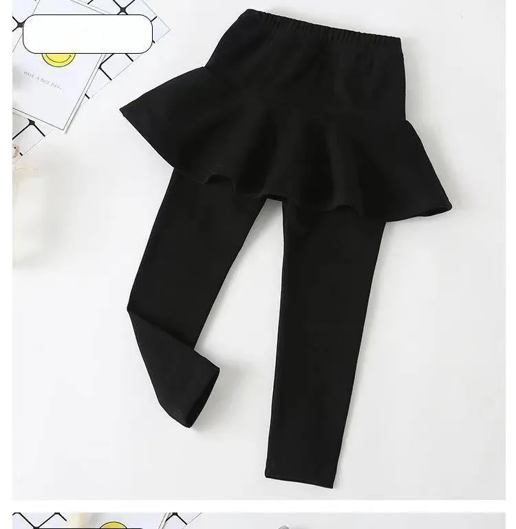 Girls Cotton Skirt Leggings 3