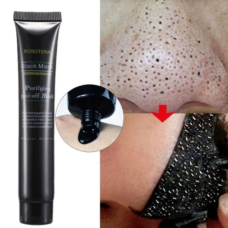 Unisex Blackhead Peeling Mask Deep Cleansing Oil-Control Beauty Skin Care Face Black Mask Acne Treatment Blackhead Remove Makeup 2