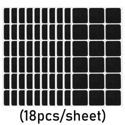 Self-Adhesive Non-Slip Felt Furniture Pads - 180pcs(10 Sheet) (Black Square)