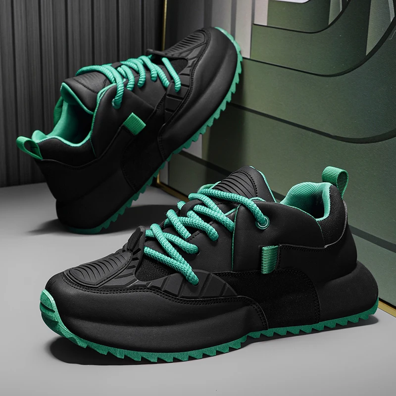 

New Thick Bottom IncreasedUltra-Light Non-Slip Wear-Resistant Comfortable Bread Casual Sneakers Men
