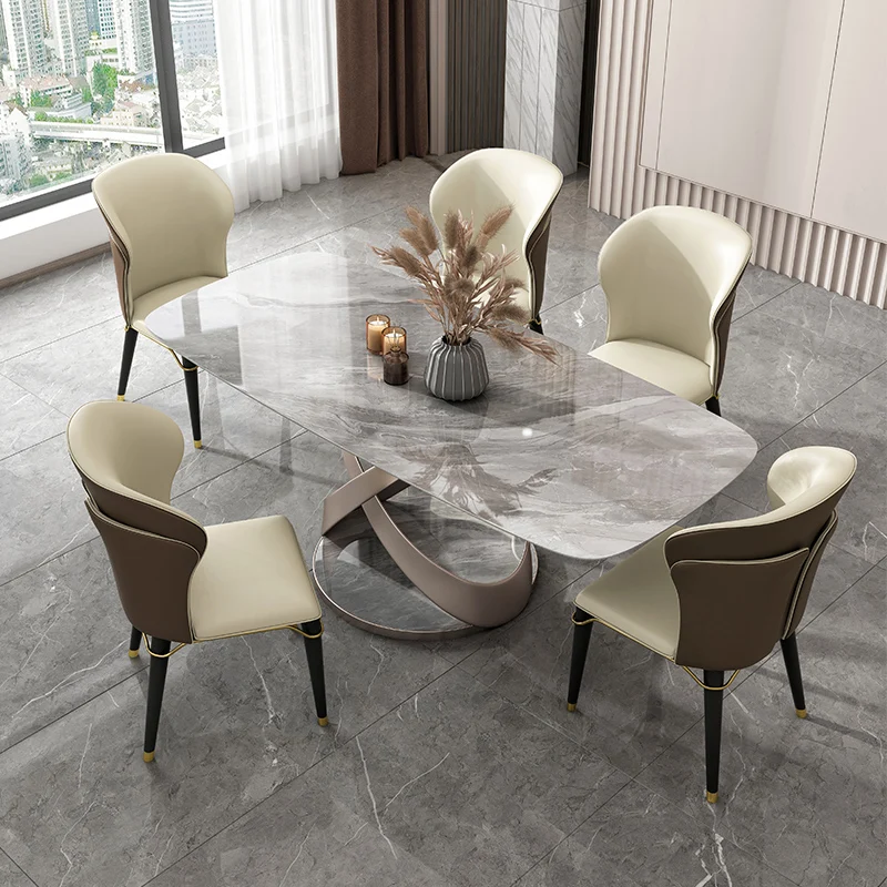 

Luxury Nordic Dining Tables Slate Coffee Living Room Modern Dining Tables Kitchen Design Mesas Comedor Home Furniture SR50DT