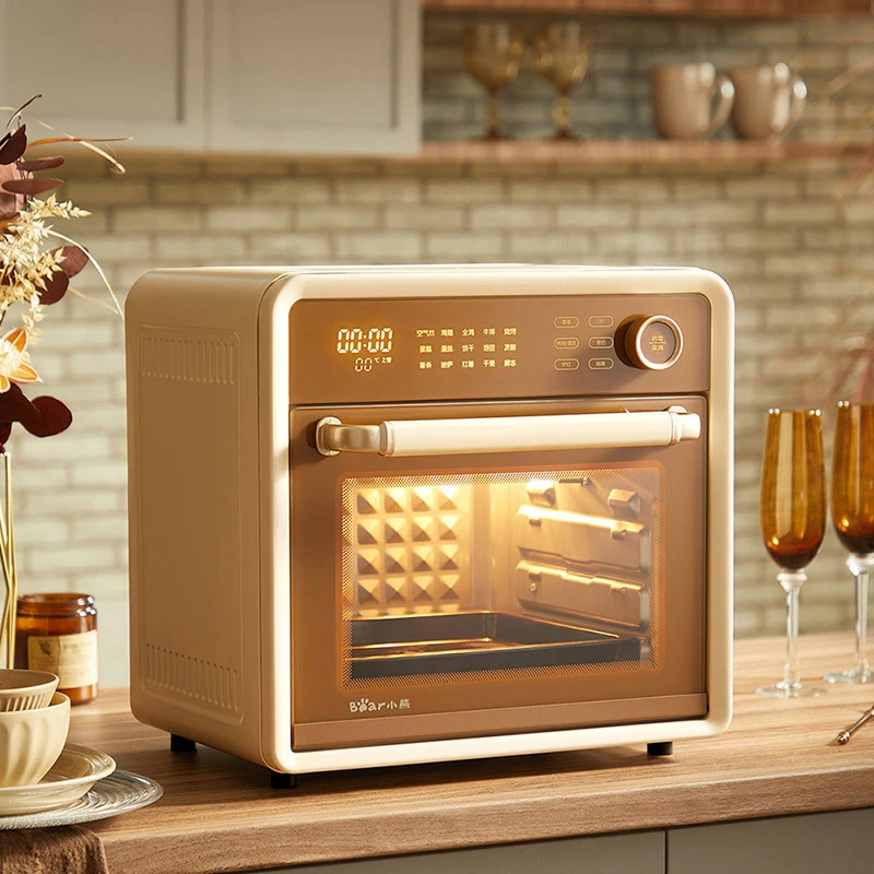 18L household air fryer preheating temperature adjustment barbecue stove timed baking visual intelligent steam electric oven 2