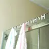 Space Aluminum Metal Shower Frameless Glass Door Hook Free Hole Towel Holder Hanger Bathroom Towel Rack For Bathroom Accessories 4