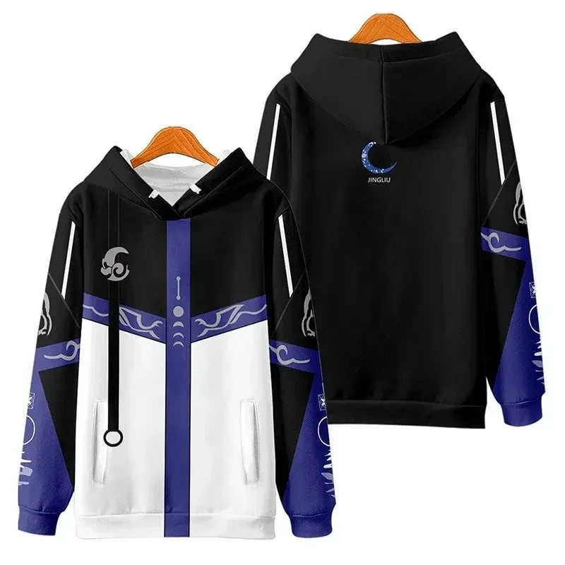 Honkai: Star Rail Jingliu 3D Print Zip Up Women/Men Hoodie Sweatshirt Streetwear Hip Hop Jing Liu Cosplay Zipper Hooded Jacket