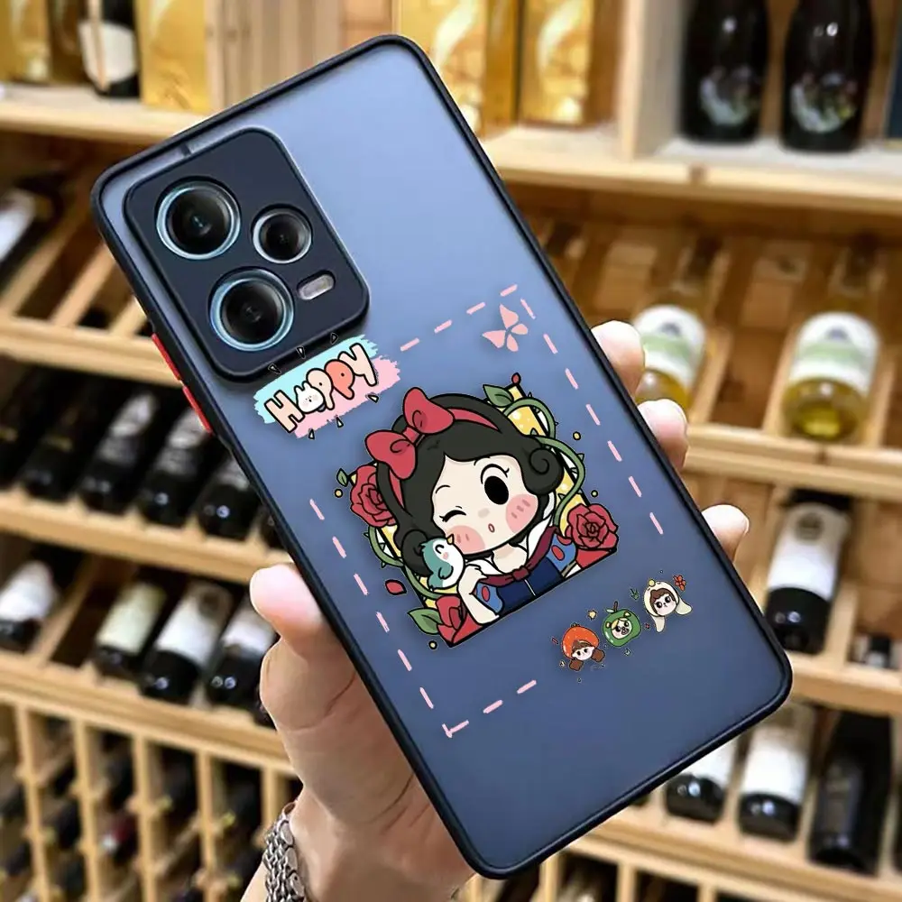 thumbnail image 1 of Funda mate para Redmi NOTE 12 11 10 11S 10S 9 9S 9T 8 7 6 5 4 PRO PLUS 4G 5G Funda Coque Capa Shell dibujos animados Anime Blancanieves, 1 of 5