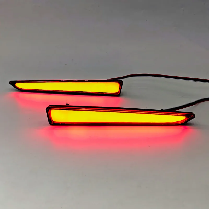 FOR DAIHATSU TANTO 2Pcs Car LED Rear Bumper Light Reflector Driving Braking Lights DRL Dynamic Turn Signal 12V Rear Fog Lamp detail image 2