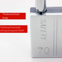 Навесной замок, усиленные замки из легированной стали с садовым навесом, гаражный замок, складской шкафчик, замок для ворот, сверхмощные навесные замки — изображение 4