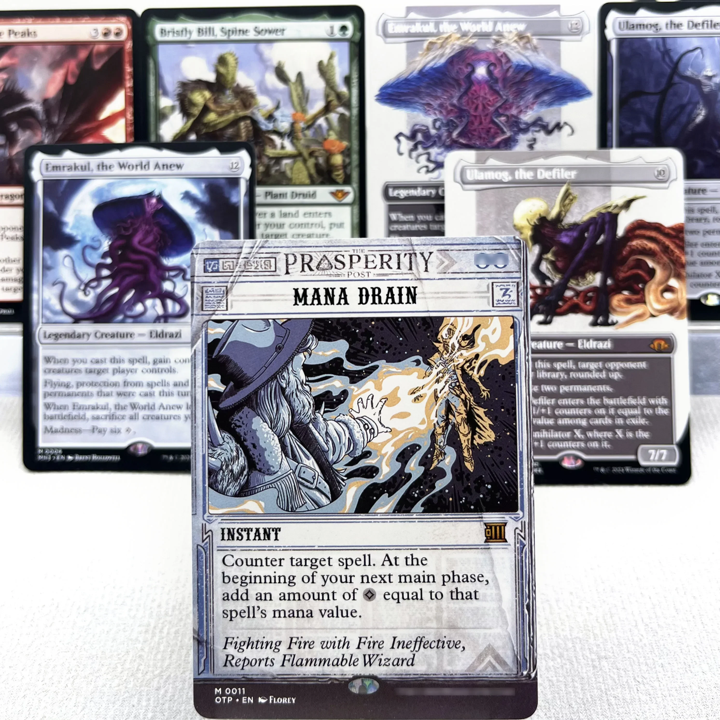 MH3 OTJ OTP HOLO7-Ⅰ04 Tcg cards proxys Magical Ulamog, the Defiler Bristly Bill, Spine Emrakul, the World Anew Gather