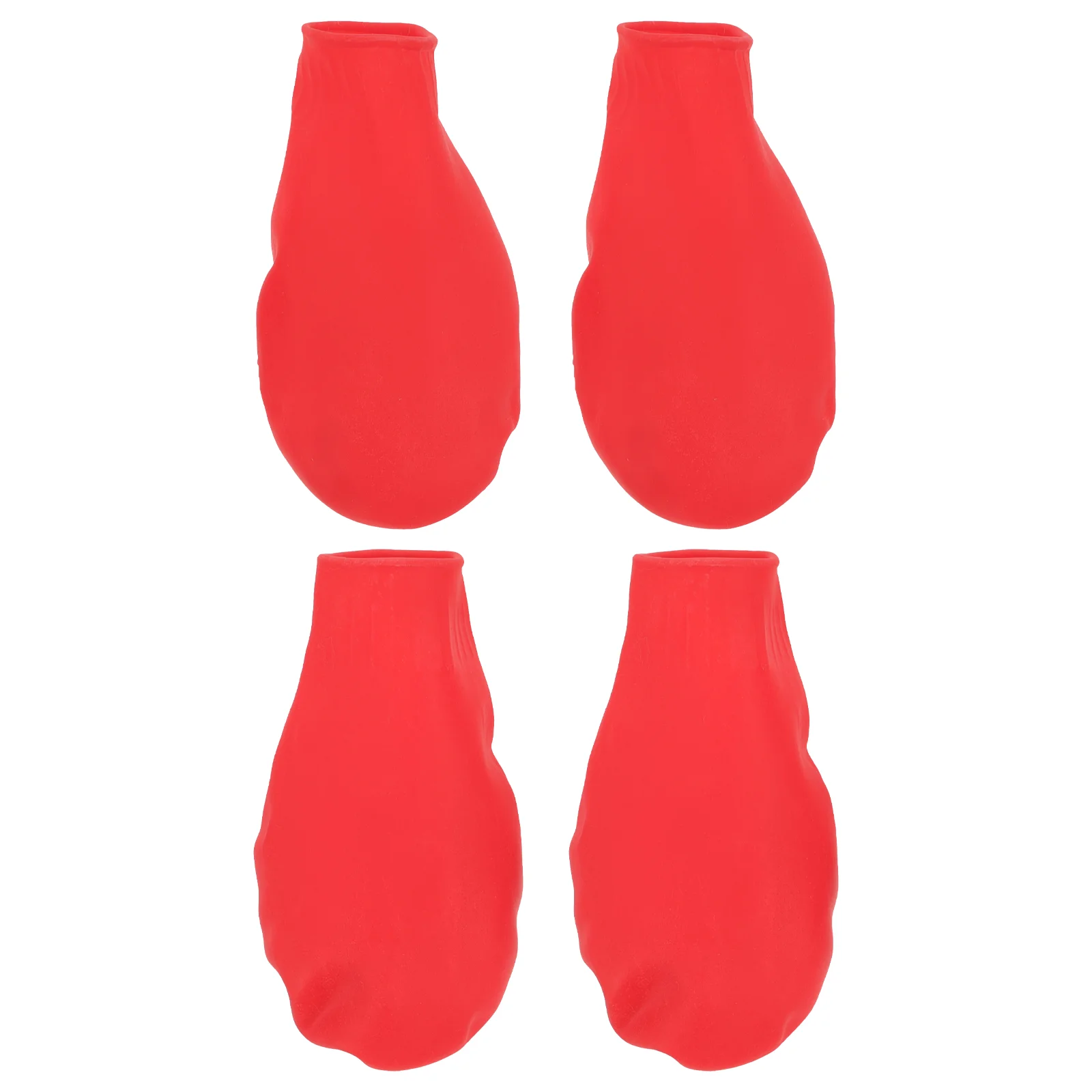 

4 Pcs Balloons Pet Shoe Covers Anti-slip Dog Boots Rain Shoes Puppy for Outdoor Rubber