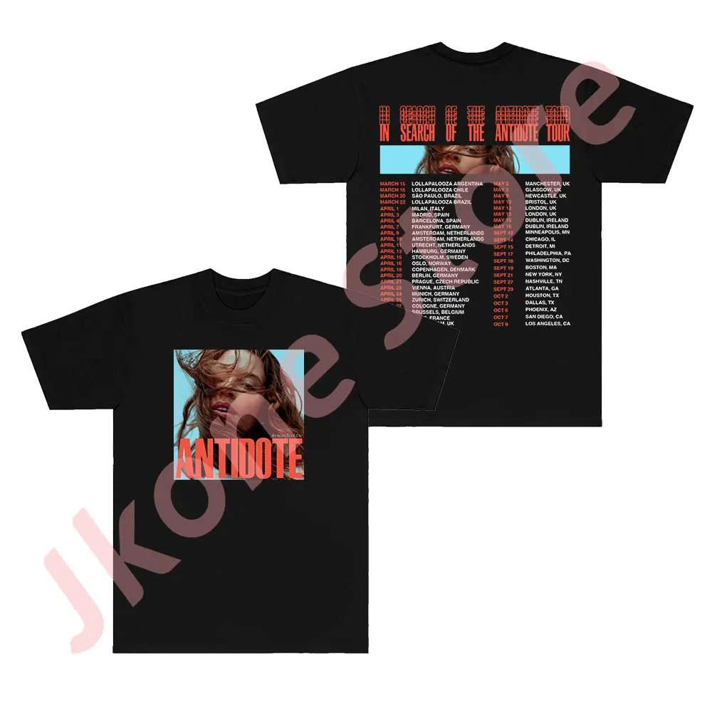 

Fletcher в поисках антидота Tour Merch, футболки с новым логотипом, женская и Мужская модная повседневная футболка с коротким рукавом