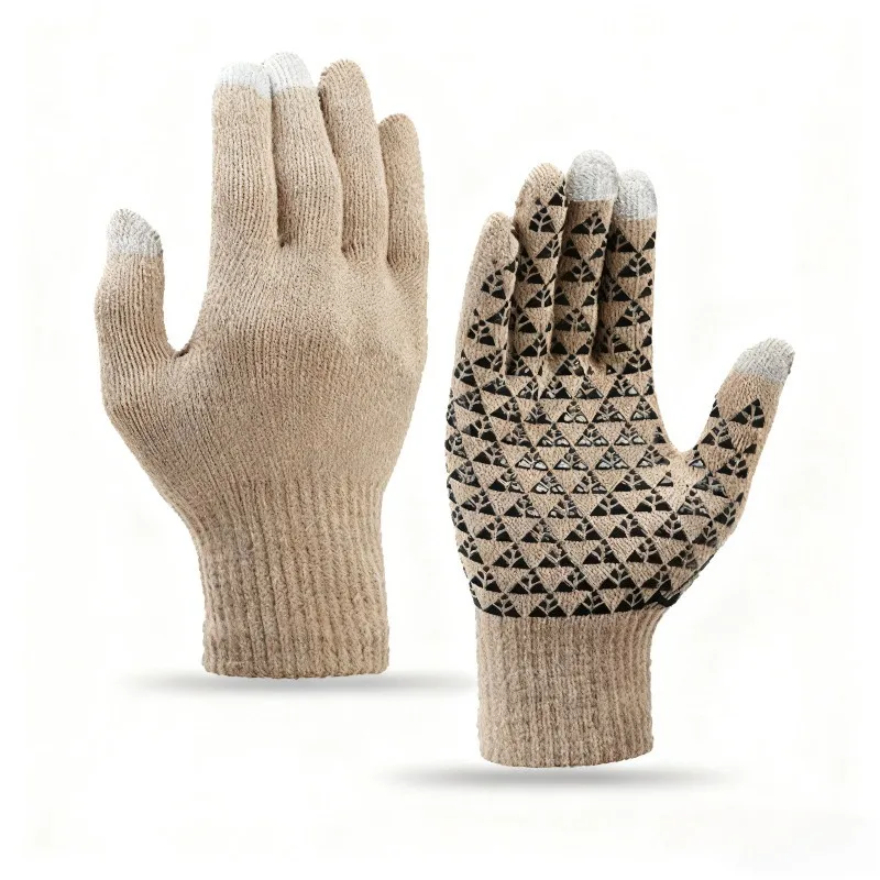 Winter-Anti-Rutsch-warme Handschuhe – Unisex, verdicktes Thermofutter, rutschfeste Handfläche, für Männer und Frauen, Skifahren, Radfahren, Wandern ﻿ – Detail 7