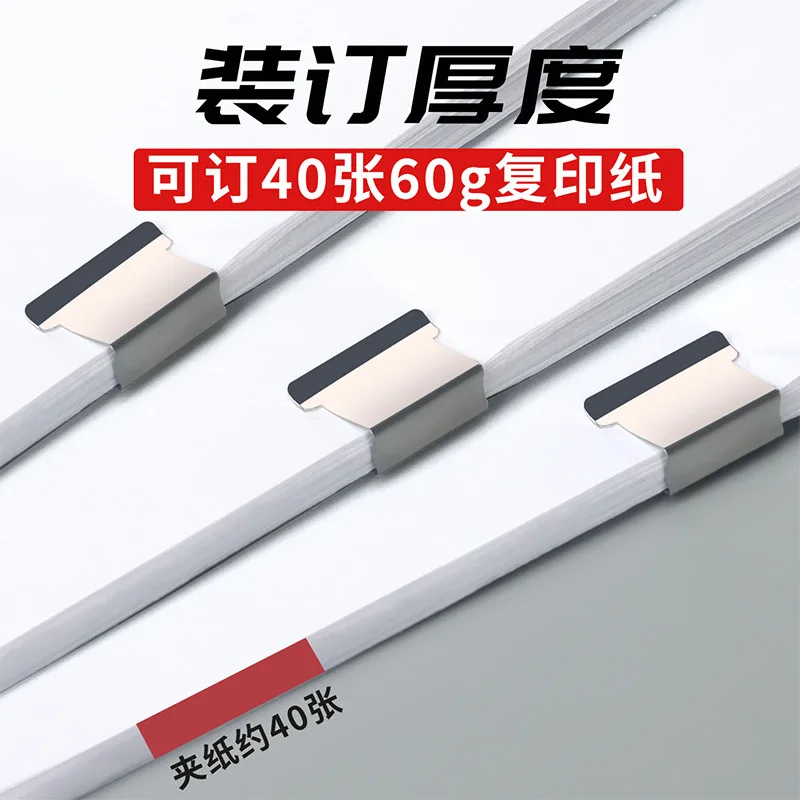 Paper Clipper Staplers Paper Clips 50Pcs Push Clip Stapler Staple Remover Binder Push Clamp Tape Dispenser Paper Clips Office Supplies Set Desktop Stapler