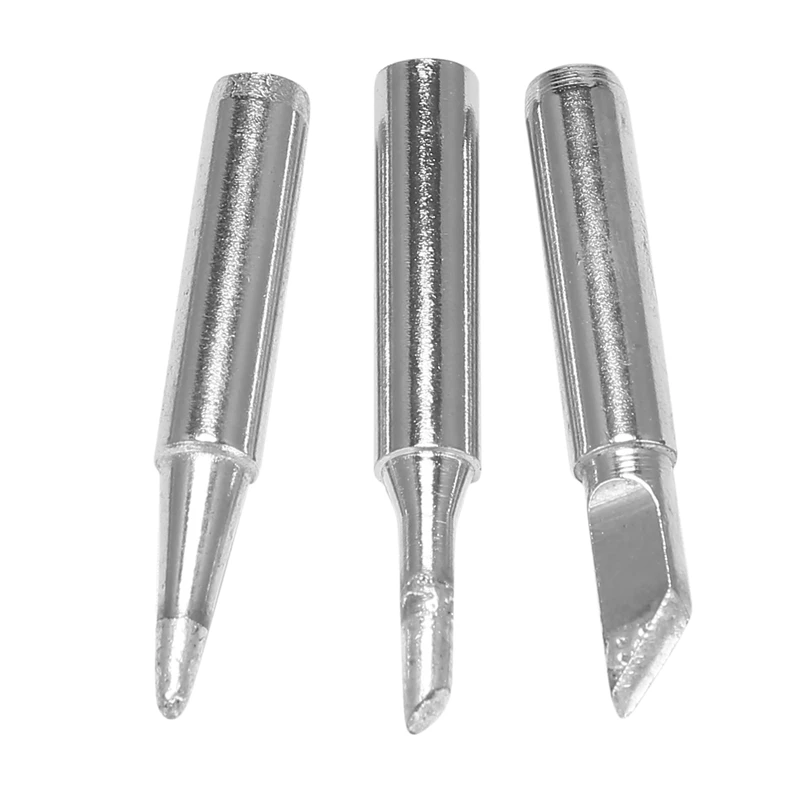 

3Pcs Horseshoe Type, Common Tip Type, Knife Type Dry Burning Prevention Soldering Iron Tips For 936 Soldering Station Promotion