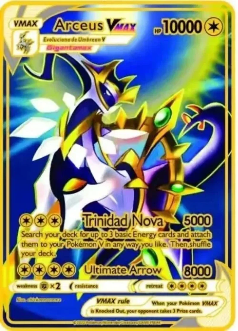 Pokemon Cards Metal English Iron Cards Mewtwo Pikachu Gx Charizard Vmax Cartas Pok&eacute;mon Vmax EX