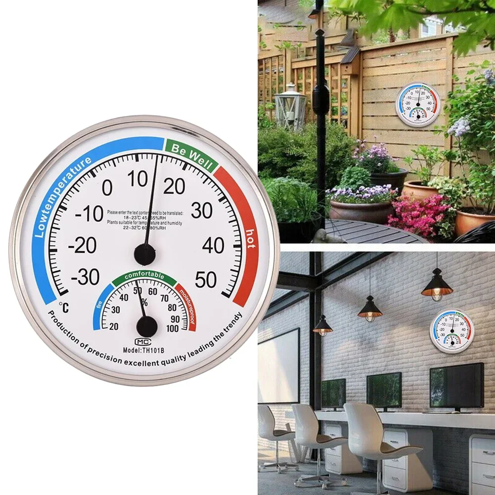 Analog Thermometer Hygrometer for Indoor Outdoor Climate Control