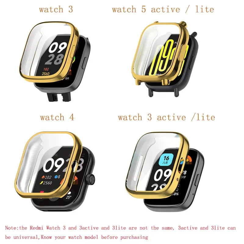 All-in-One TPU Screen Protector Case for Smartwatches: Full Coverage Protective Shell