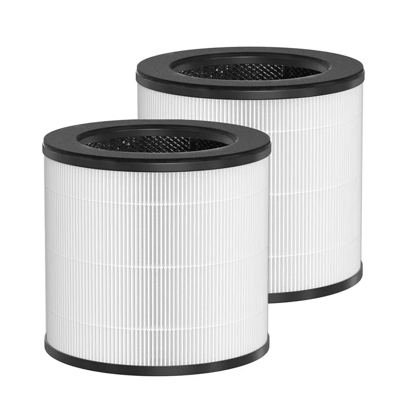 Filtre HEPA Okaysou Cayman 608/320 en angle, mettant en évidence l'épaisseur et le joint d'étanchéité.
