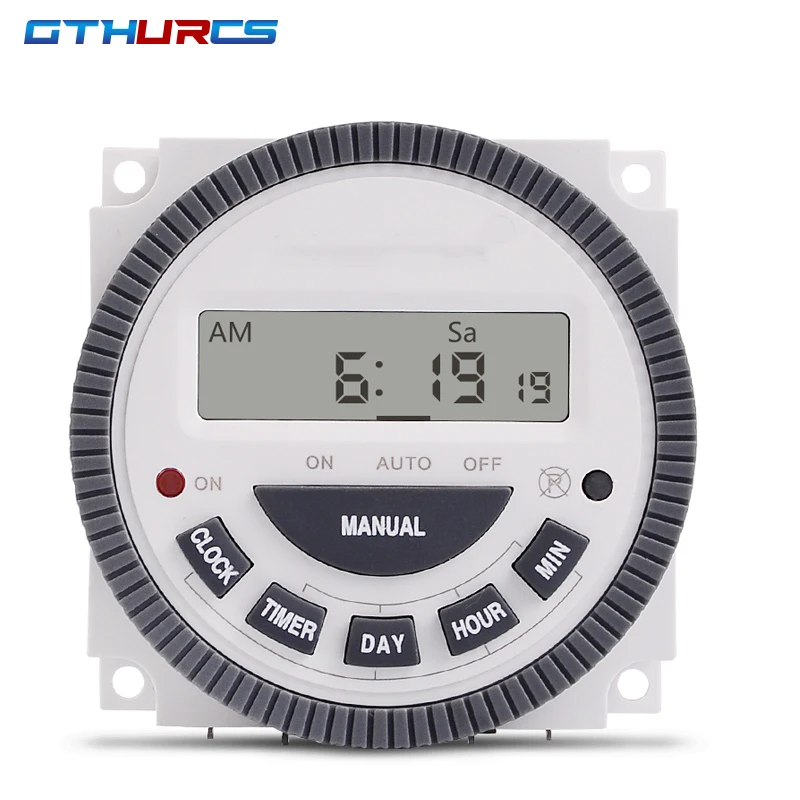 Tm619 12vdc 24vdc 110vac 220vac 7 Days Weekly Programmable Digital ...