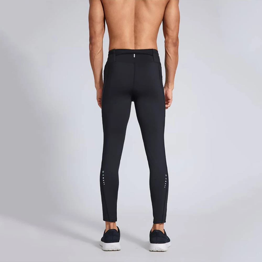 Men Outdoor Running Tights Pocket GYM Exercise Fitness Leggings Basketball Hiking Trainning Sport Soccer Compression Clothing