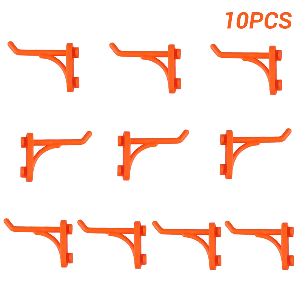 10pc Wall-Mounted Hardware Tool Holder Plastic Storage Hanging Board Hole Hook Parts Garage Organize Attachment for Workshop 3