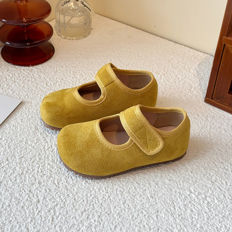Spring Autumn New Children's Shoe For Girl Simple Fashion Kids Leather Shoes Solid Color Versatile Toddler Causal Shoes Non-slip