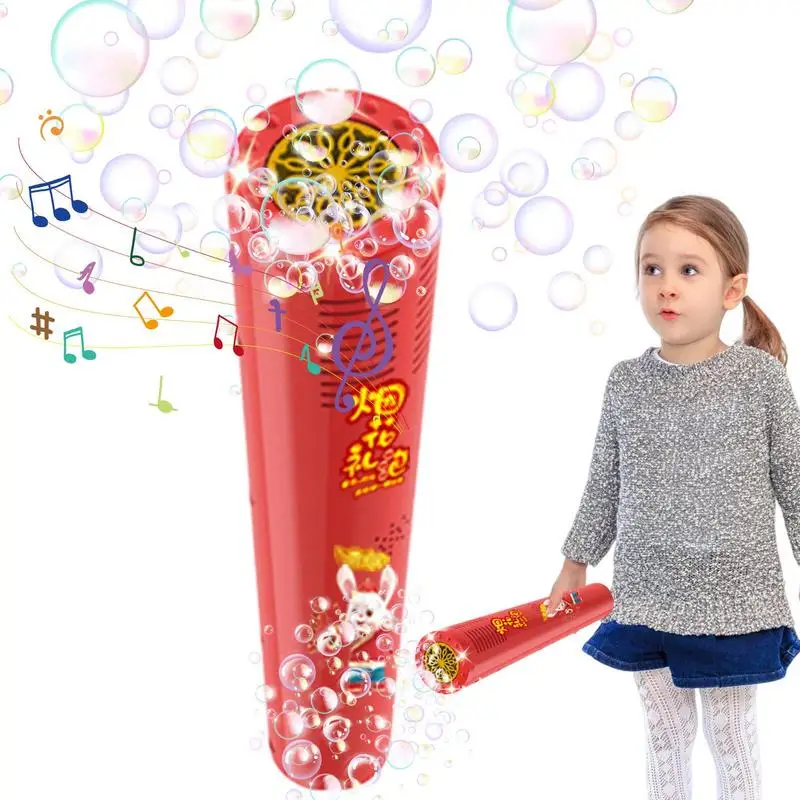 Firework Bubble Maker 12 Holes New Year Automatic Bubble Machine for