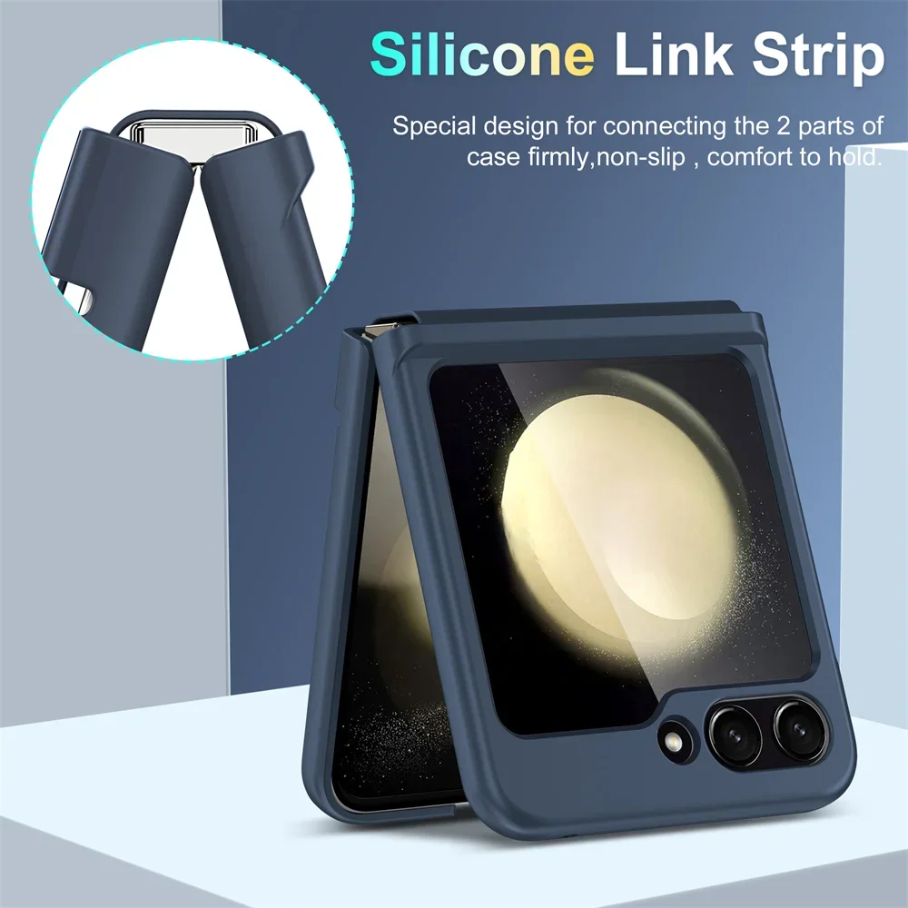 Luxury Skin-Friendly Shockproof Flip Case - Premium Hard Hinge Acrylic Slim Cover