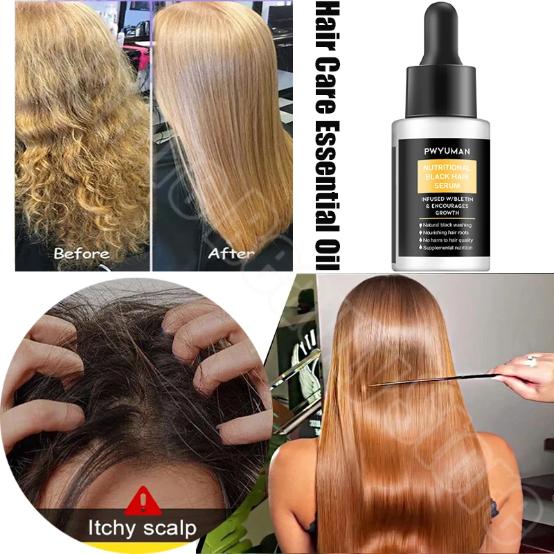 Magical 5 Seconds Hair Care Serum Repair Dry Damaged Frizzy Hair Soft Smooth Shiny Permanent Straightening Keratin Essential Oil