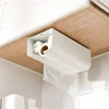Wall Mounted No punching magnet storage container Garbage Bag Dispenser Self Adhesive Kitchen Bathroom Paper Tissue Holder 3