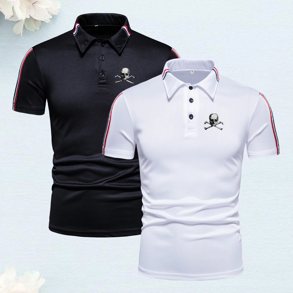 

New Summer Men's Lapel T Shirt Quick Dry Polo Business Work Top