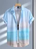 Tokyo Printed Short Sleeved Shirts Men's Summer Beach Shirt Hawaii Casual Vacation Tops New Men's Quick Drying Trendy Clothing 2